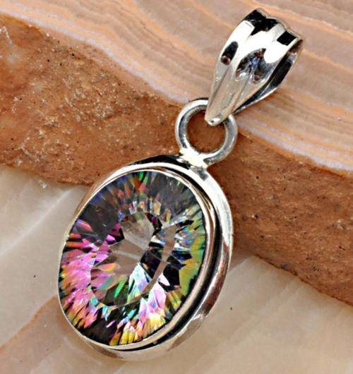 Breathtaking MYSTIC TOPAZ ! Solid SILVER!